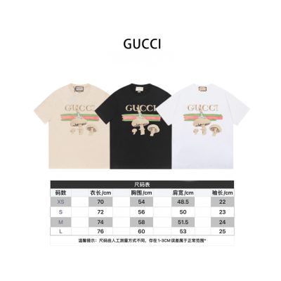 Premium Gucci T-Shirt Black Cotton Classic Luxury