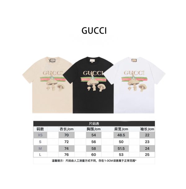 Premium Gucci T-Shirt Black Cotton Classic Luxury