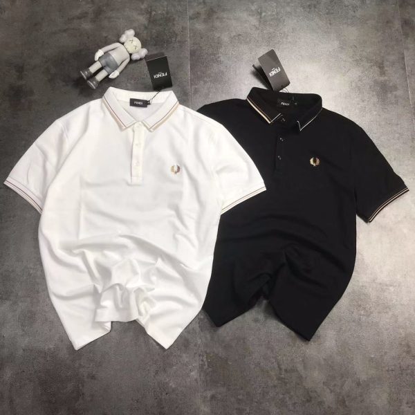 Luxury Fendi Polo Shirt Black Casual Collection