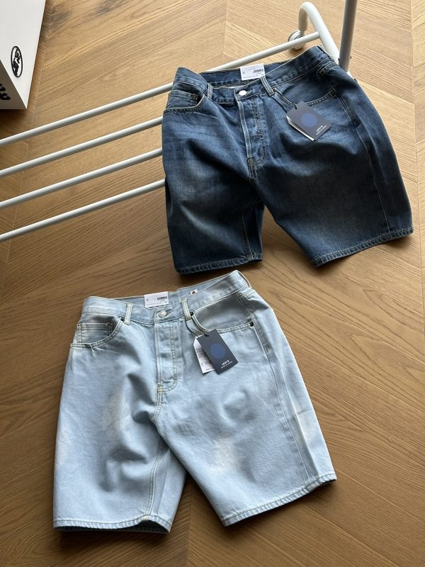 Premium Quality Levi'S Shorts Blue Denim Washed Style