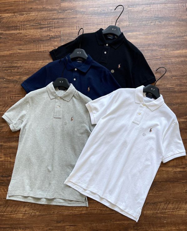 Best Selling Ralph Lauren Short-Sleeved Navy Cotton Casual Luxury