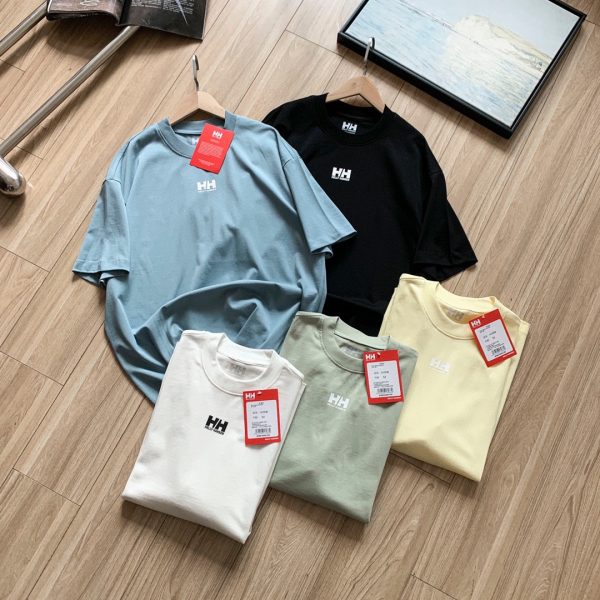High Quality Helly Hansen Short Sleeves White Cotton Classic Collection