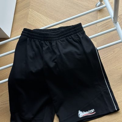 Luxury Balenciaga Shorts White Cotton Print Collection