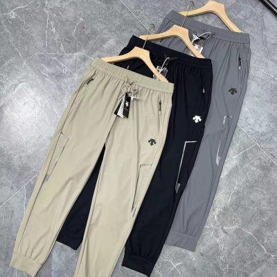 Premium Quality Descente Pants Black Logo Luxury