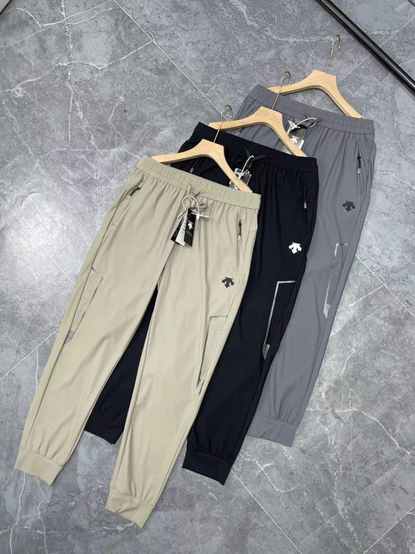 Premium Quality Descente Pants Black Logo Luxury