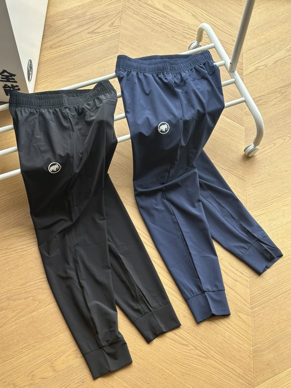 Premium Mammut Casual Pants Black Silk Breathable Collection