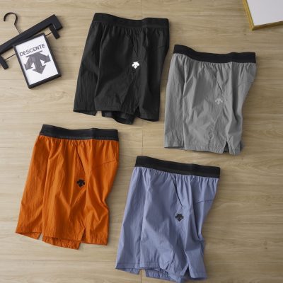 Best Selling Descente Shorts Black Nylon Breathable Collection