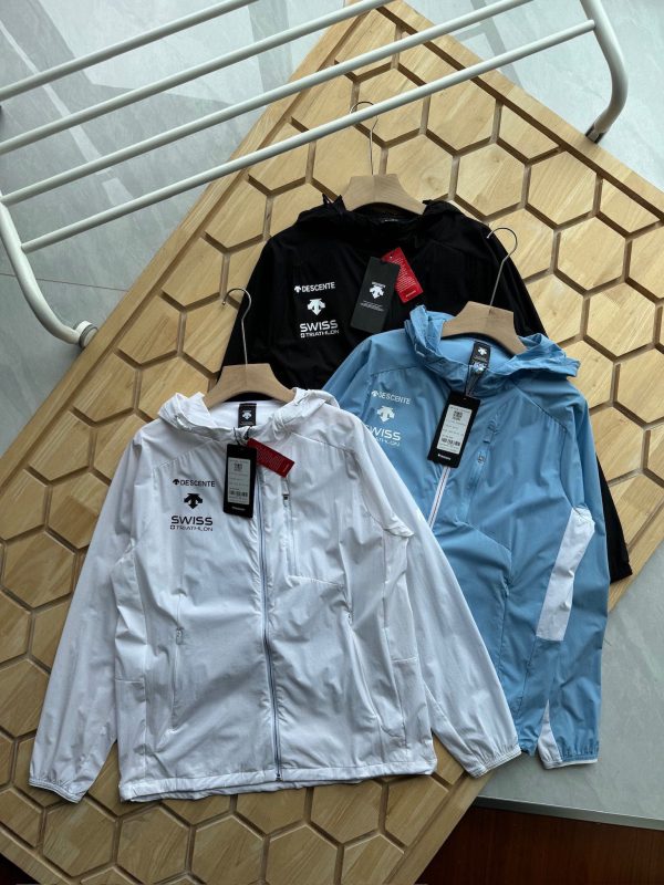 Premium Descente Casual Pants Black Patchwork Collection