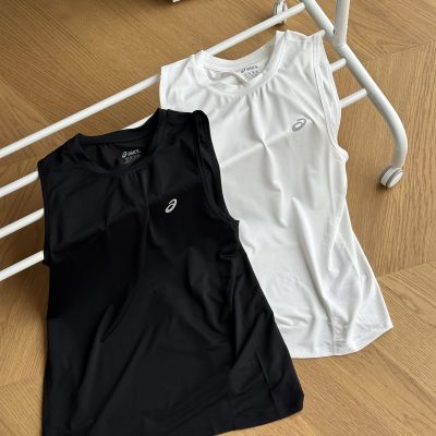 Premium Quality Asics Vest Black Logo Collection