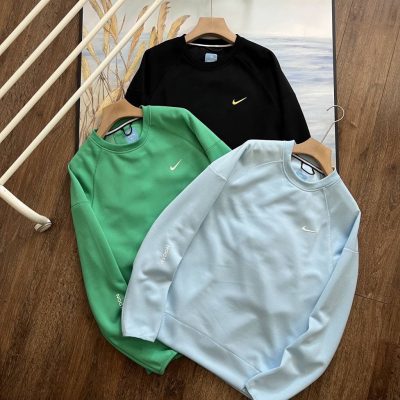 High Quality Nike Sweatshirts Black Fleece Logo Luxury
