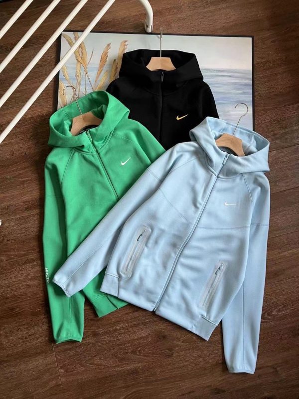 Premium Nike Jackets Black Fleece Logo Luxury
