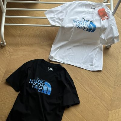 Best Selling The North Face Short Sleeves Black Cotton Print Collection