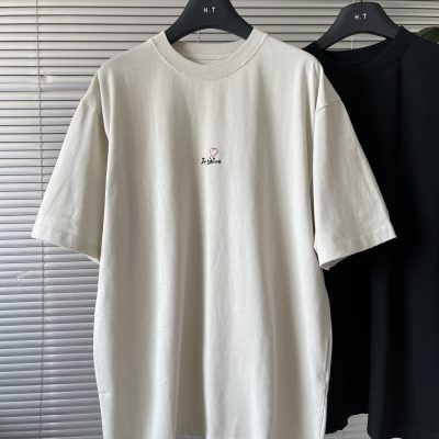 Premium Quality Balenciaga T-Shirts White Cotton Distressed Luxury
