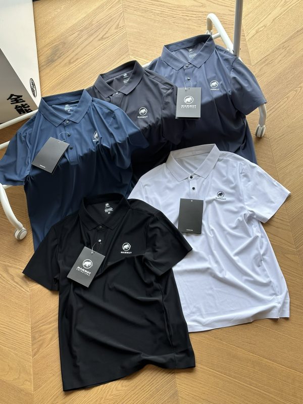 Premium Quality Mammut Short-Sleeved Blue Silk Collection
