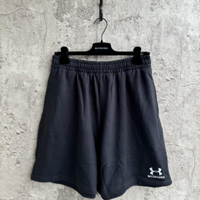 High Quality Balenciaga Shorts Black Logo Style