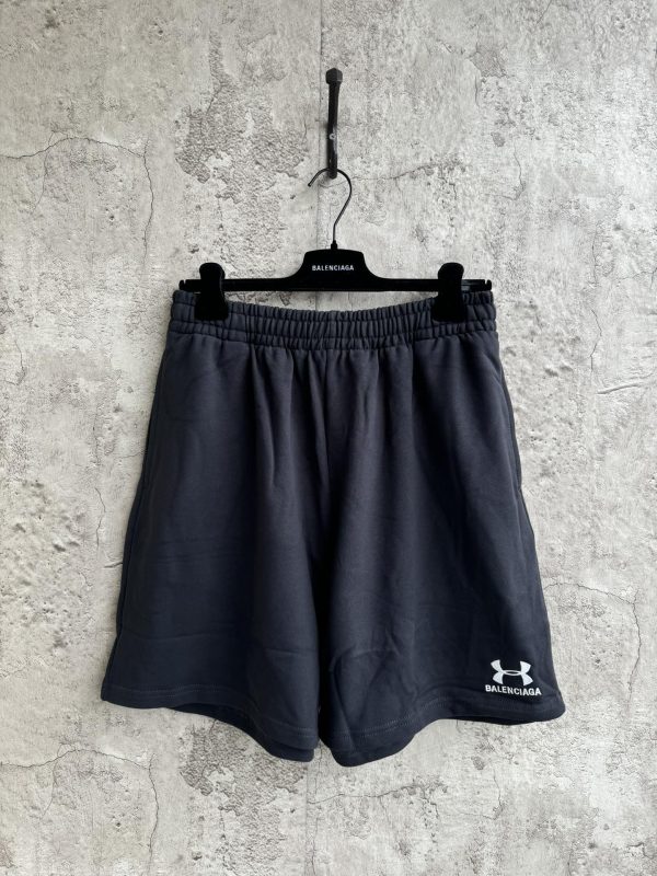High Quality Balenciaga Shorts Black Logo Style