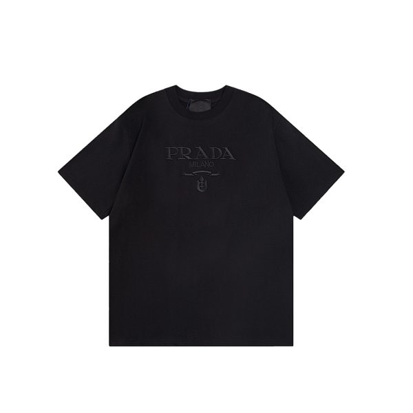 Premium Quality Prada Short Sleeves Cotton Logo Collection