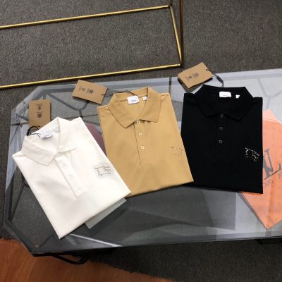 High Quality Burberry T-Shirts Black Classic Luxury