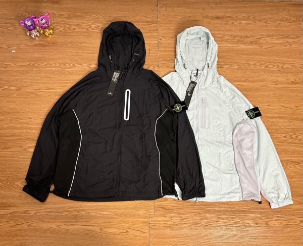 Premium Quality Stone Island Jackets Black Wool Classic Collection