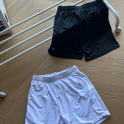 Best Selling Lululemon Shorts Black Logo Collection