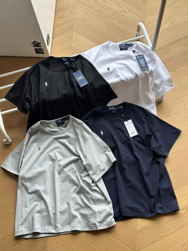 Best Selling Ralph Lauren Short Sleeves White Cotton Logo Style