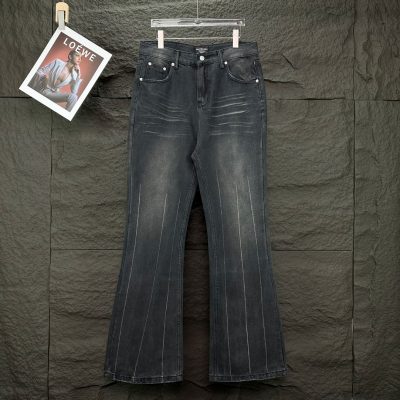 Premium Balenciaga Jeans Black Washed Style