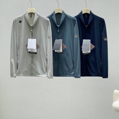 Premium Quality Descente Sun Protection Clothing Gray Silk Classic Luxury