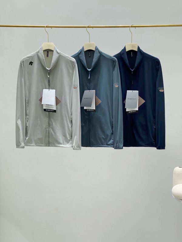 Premium Quality Descente Sun Protection Clothing Gray Silk Classic Luxury