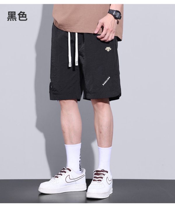Luxury Descente Shorts Black Cotton Breathable Collection