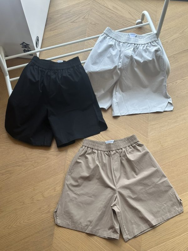 High Quality Bottega Veneta Shorts Black Cotton Solid Luxury