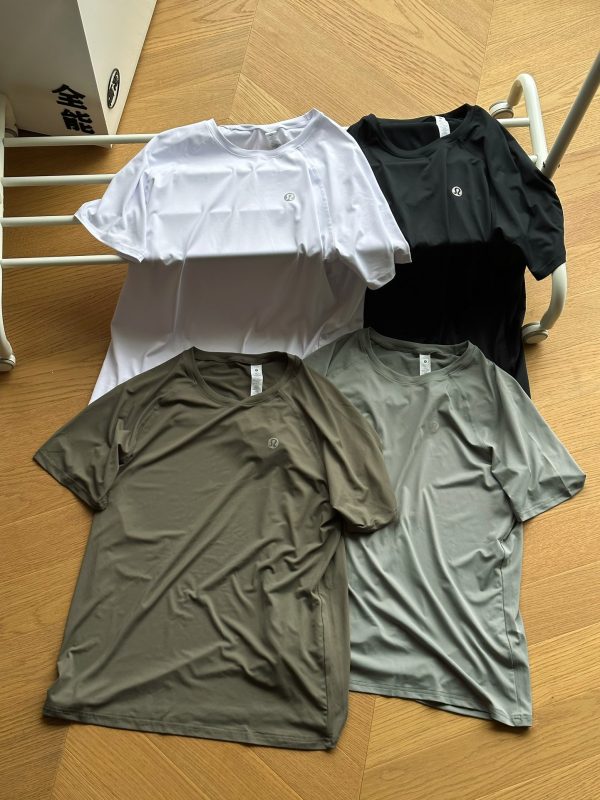 Luxury Lululemon Short Sleeves White Silk Breathable Collection
