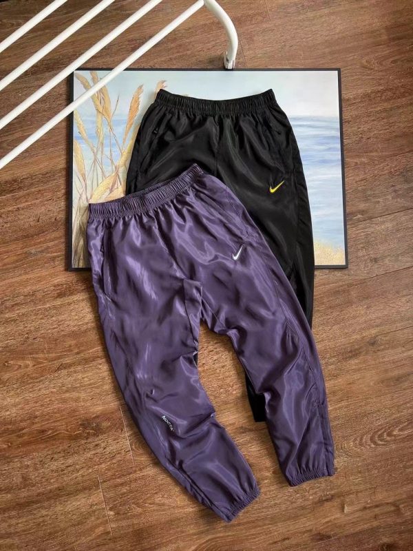 Luxury Nike Cropped Pants Blue Nylon Breathable Collection