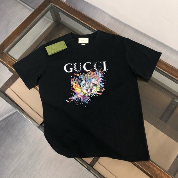 Best Selling Gucci Short Sleeves Black Washed Style