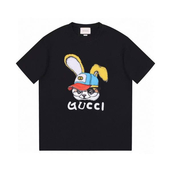 Best Selling Gucci Short Sleeves Black Cotton Collection