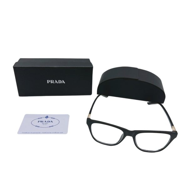 Premium Quality Prada Glasses Black Logo Style