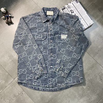 Luxury Gucci Coat Denim Jacquard Style