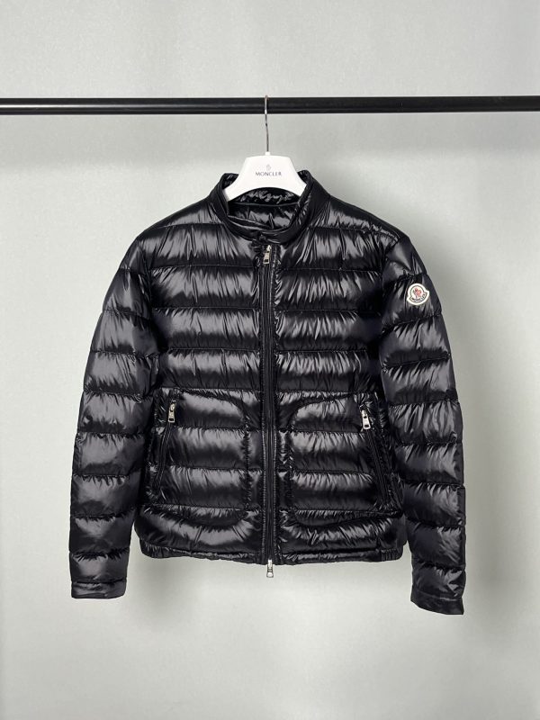 Premium Moncler Coat White Nylon Modern Style