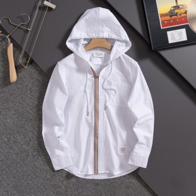 Luxury Thom Browne Coat White Classic Luxury