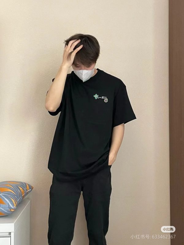 High Quality Louis Vuitton Short Sleeves Cotton Embroidered Collection