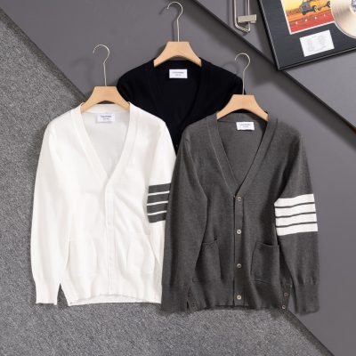 High Quality Thom Browne Jackets White Classic Luxury