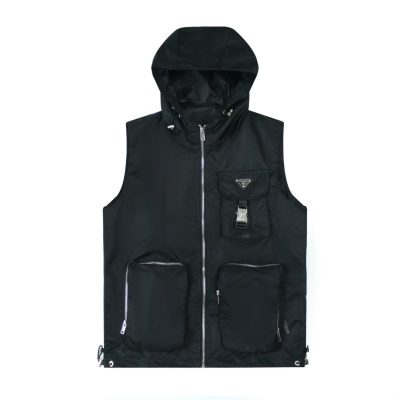 Best Selling Prada Sleeveless Black Nylon Solid Collection