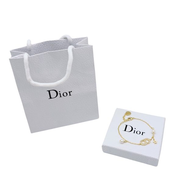 Premium Dior Bracelets Gold Logo Collection
