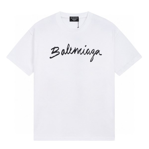 Premium Quality Balenciaga Short Sleeves Cotton Print Collection