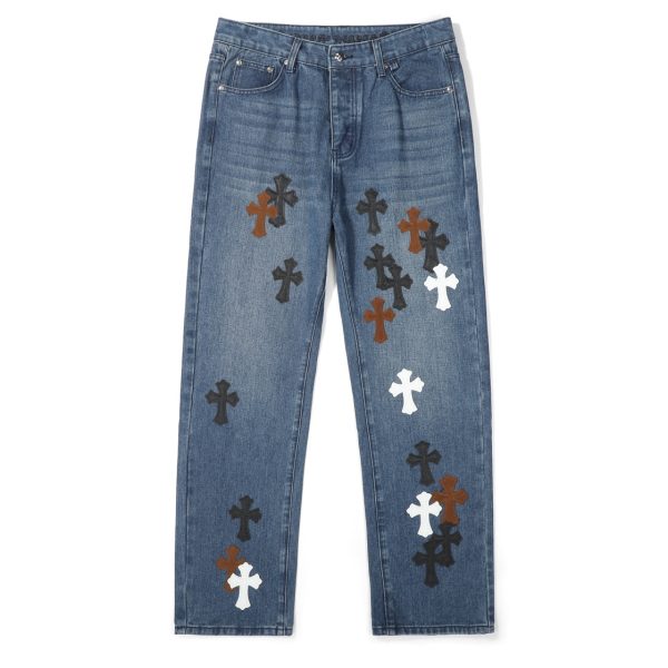Premium Quality Chrome Hearts Shorts Multicolor Leather Washed Style