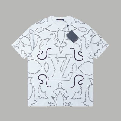 Best Selling Louis Vuitton Short Sleeves Cotton Print Collection