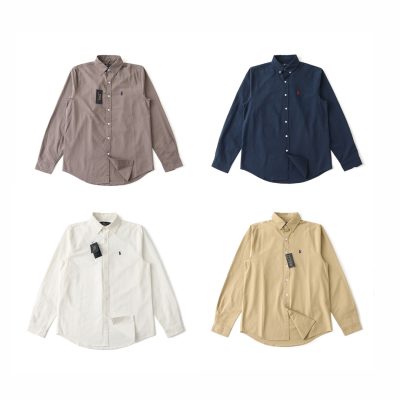 Premium Ralph Lauren Long Sleeves Navy Cotton Washed Collection