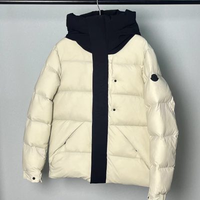 Premium Moncler Coats Black Nylon Modern Style