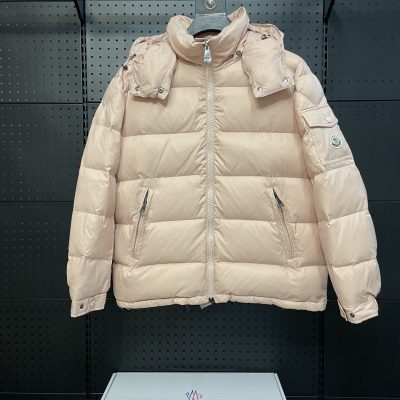Premium Quality Moncler Jackets Pink Embroidery Collection