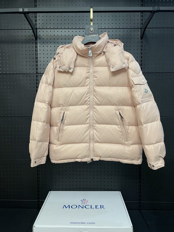 Premium Quality Moncler Jackets Pink Embroidery Collection