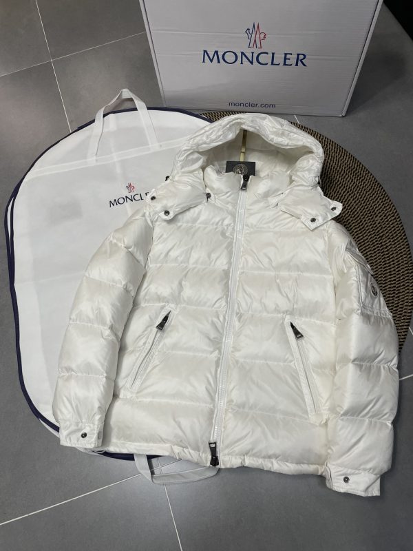 Best Selling Moncler Jackets White Embroidery Style
